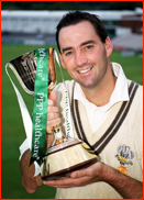 Martin Bicknell with the County Championship trophy