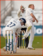 Scott Borthwick celebrates the final wicket, Rich Pyrah