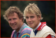 England father & son, Chris & Stuart Broad, Canterbury, England.