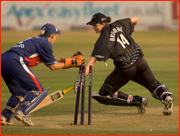 Nicola Browne is stumped by Jane Smit, England v New Zealand, Hove.