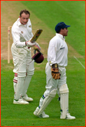 David Capel and Warwickshire keeper Keith Piper 