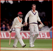 Shivnarine Chanderpaul & Tom Moody.