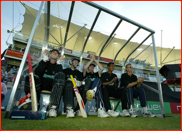 Batsmen wait in the dugout, Twenty20, Rose Bowl