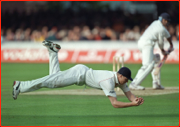 Flintoff catches Rollins, Lord's, London.