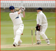 Andrew Flintoff is bowled by Paul Weekes for 111