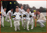 N. London children show off their skills to Angus Fraser