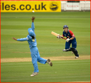 England's Claire Taylor bats, 156 not out in the Lord's ODI v India.