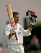 Mark Ramprakash celebrates his 92nd first class century