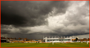 Storm clouds over the County Ground, Wantage Road, 2007