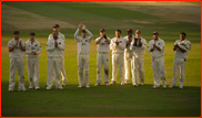 Surrey players applaud as Ian Salisbury retires