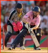 Eoin Morgan bats during the 2008 Twenty20 final v Kent