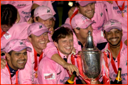 Middlesex celebrate winning the 2008 Twenty20 final