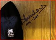 Michael Vaughan's peg in the Headingley dressing room