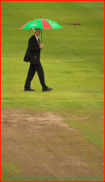 Chief Executive, Jim Cumbes, inspects the O.T. ground