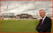 Chief Executive, Jim Cumbes, at Old Trafford