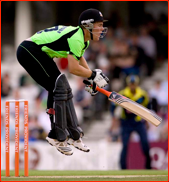 Rory Hamilton-Brown hit, T20 match v Gloucestershire