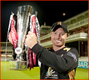 Ian Bell with the CB40 Trophy at Lord's, 2010