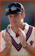 On loan, England captain Andrew Strauss