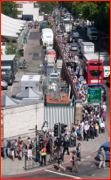 The queue at Lord's for the England v India Test, 2011