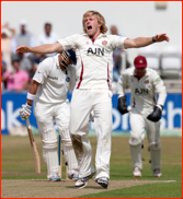 Bowler David Willey appeals as Gautam Gambhir is lbw