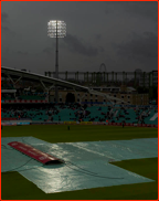 Rain stops play during the 4th Test Match v India, 2011