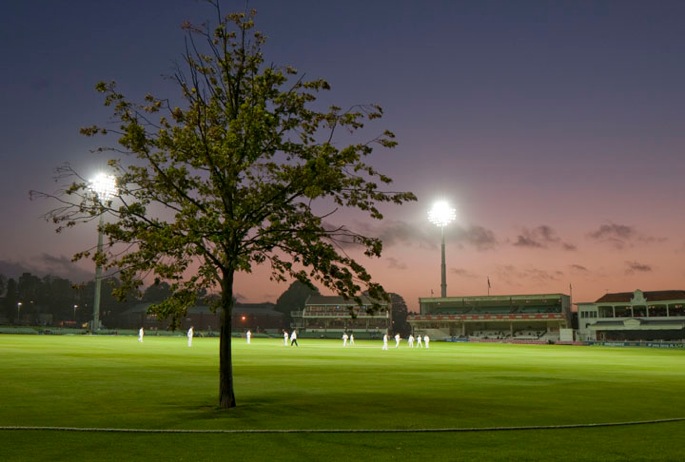 The first floodlit, pink ball, Championship match, 2012