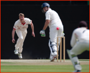 First wicket of 2012 season, Rees ct Cross b Chapple