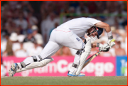 Andrew Strauss gets his head down v SL, Colombo, 2012