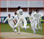 Celebrations after beating Surrey, Lord's, 2012