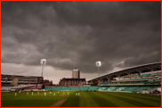 Storm clouds over The Oval, Surrey v Worcestershire, 2012