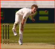 Ben Stokes bowls, Middlesex v Durham, 2012