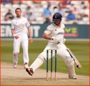 Mark Pettini kicks a ball away off Tony Palladino, 2012