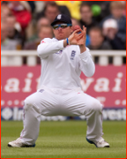 Ian Bell drops Adrian Barath, Edgbaston Test, 2012