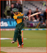 James Taylor bats against his old club Leicestershire, FLt20