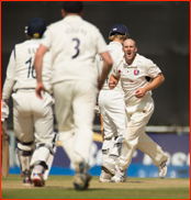 James Tredwell celebrates another victim, v Hants, 2012