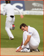 Bowler Steven Finn, England v SA, Headingley, 2012