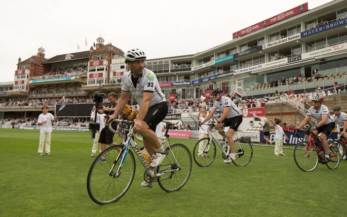 Matthew Maynard at the Oval to remember his late son, Tom