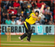 Jimmy Adams bats during the 2012 FLt20 Final