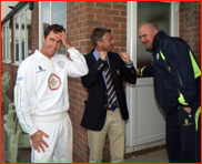 Captain, Chairman & Coach learn of promotion, 2012
