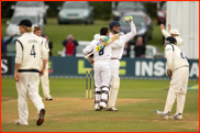 Whiteley & Khawaja celebrate winning the second division, 2012