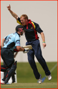 MCC bowler, Steve Kirby, appeals v Sussex, Dubai, 2013