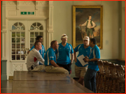 Umpire's briefing prior to the Lord's Test v Australia