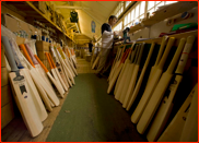 The Newbery bat workshop at the County Ground, Hove