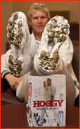 Matthew Hoggard with his new book 'Hoggy'