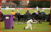 A young spectator in action, Aigburth, Liverpool, 2012