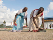 Groundstaff sisters Amravati & Seroja, Colombo, 2012