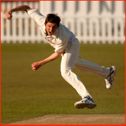 Harry Gurney bowling