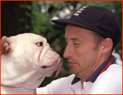 British Bulldog & Nasser Hussain (right), London.