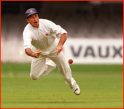 Nasser Hussain fielding