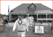 Nigel Briers leads out on Durham's 1st day as 1st class